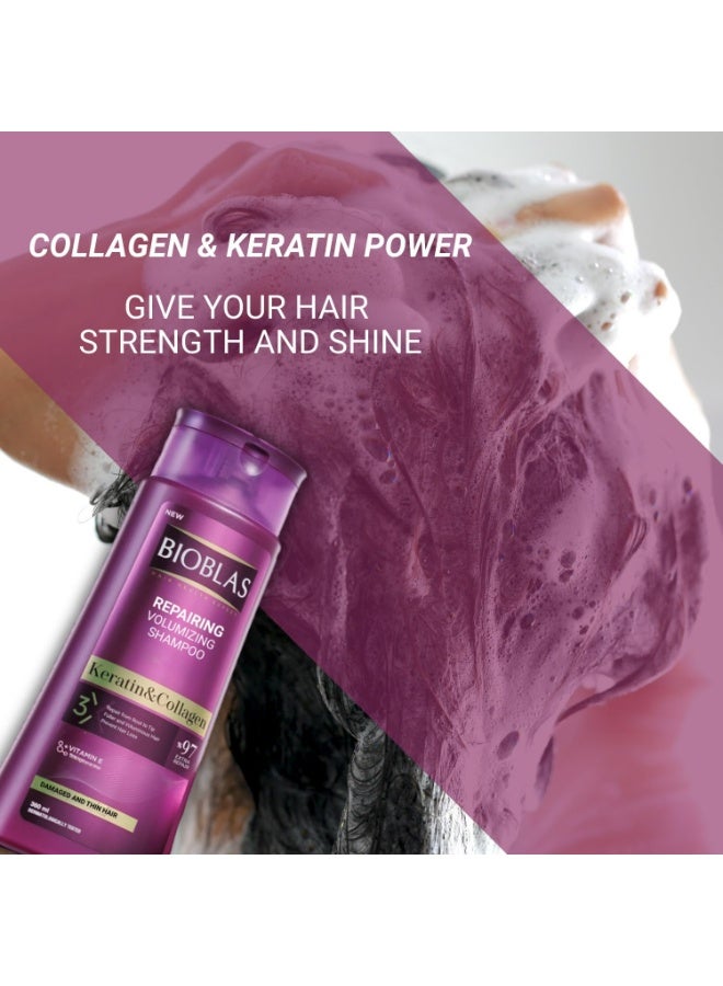 Bioblas Collagen & Keratin Shampoo 360ml for Weak and Damaged Hair, Strengthening & Hair Repair Care - Image 5
